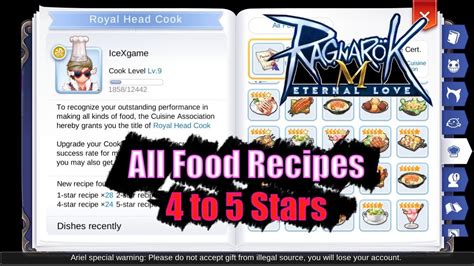Ultimate Guide to Cooking Gourmet Food in Ragnarok M: Eternal .